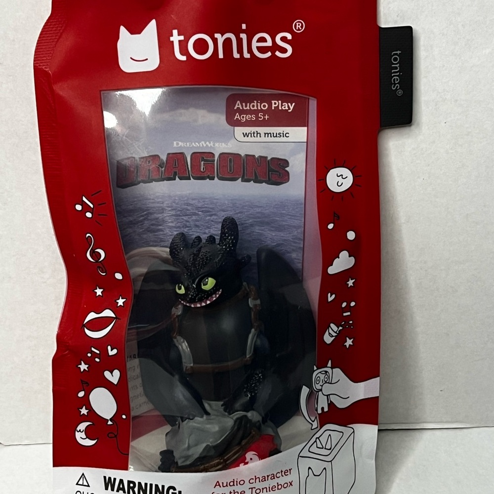 Tonies - How To Train Your Dragon: Toothless Tonie - Dragons Tonie - NEW